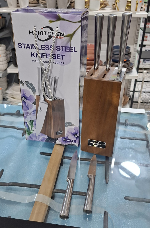 Hx 6pcs stainless steel knife set