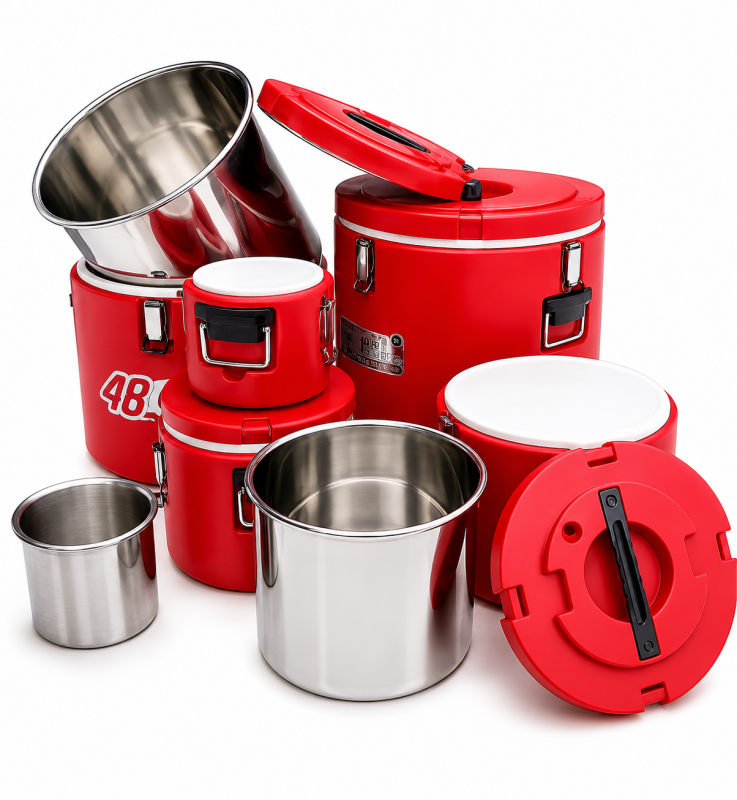 Round 5pcs 48hrs food warmer set