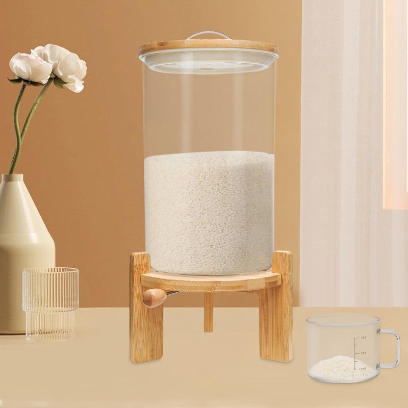 Glass cereals dispenser 8l