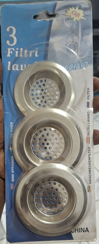 3pcs stainless steel strainer
