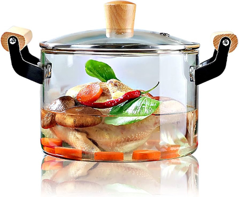 3.5l glass cooking pot