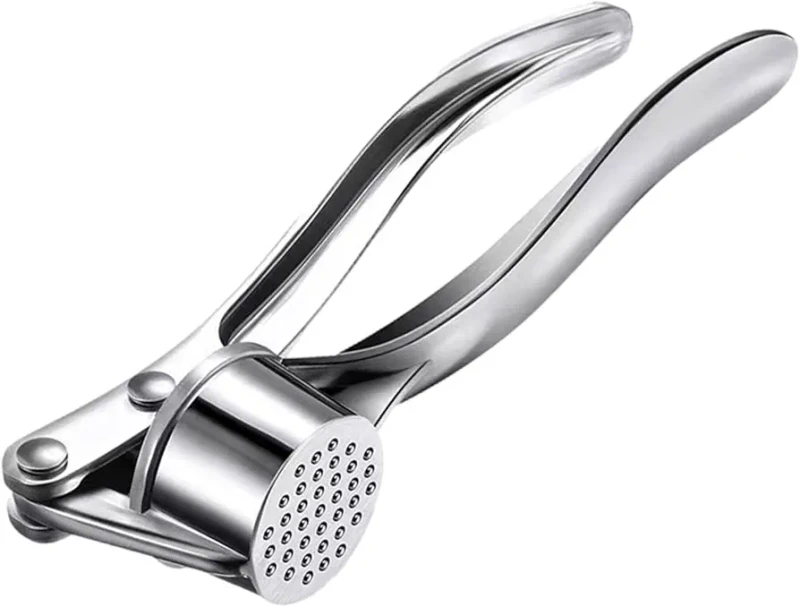 Stainless steel garlic press