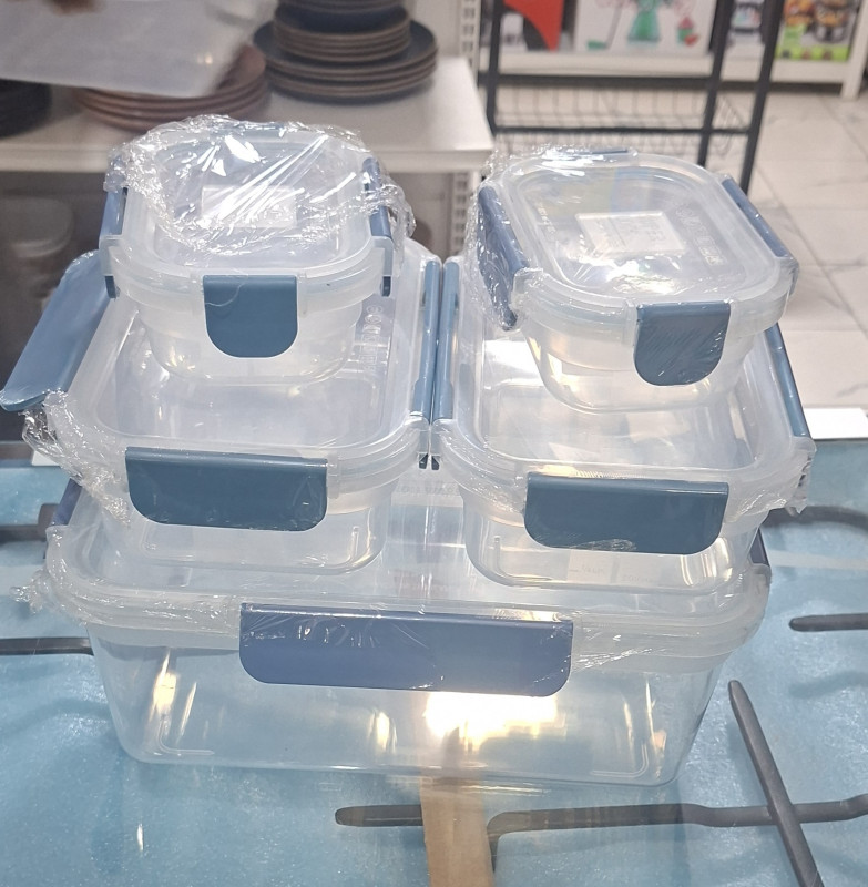 5pcs super lock storage bowls
