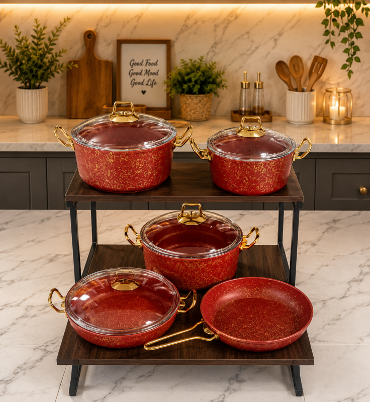 O.m.s collection 5pcs cookware set
