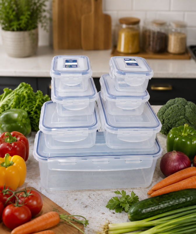 4pcs super lock storage bowls