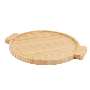 Round bamboo fruit plate