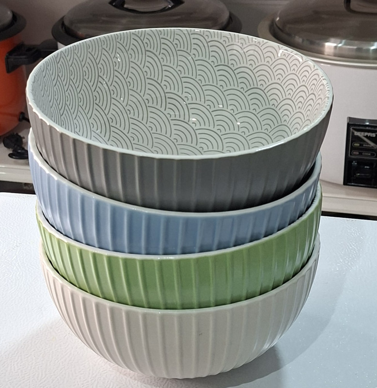 Denmark 4pcs ceramic fufu bowl set