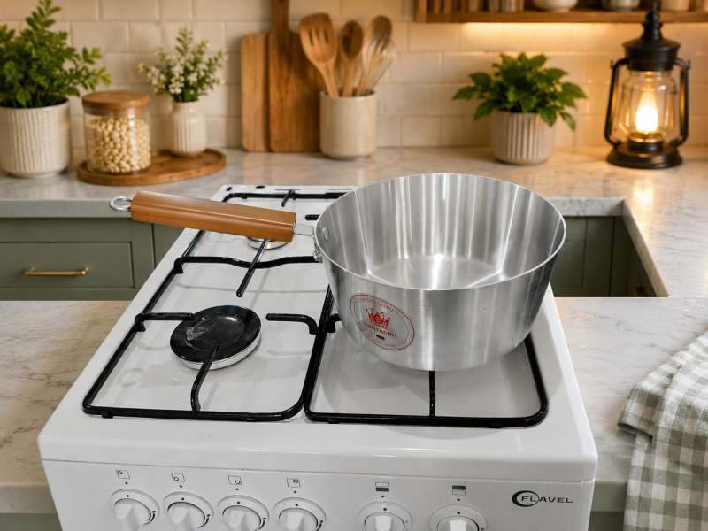 Aluminium 22cm banks pan