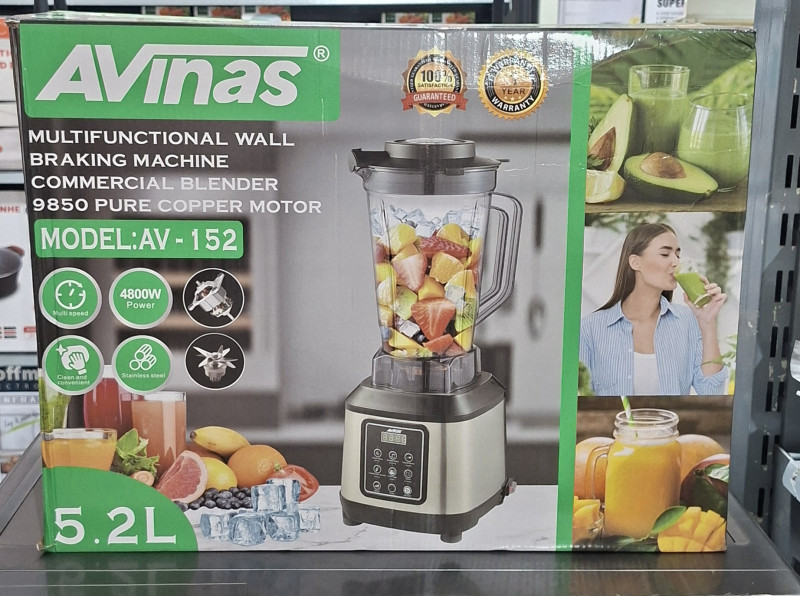 Avinas 5.2l digital multifunctional commercial blender