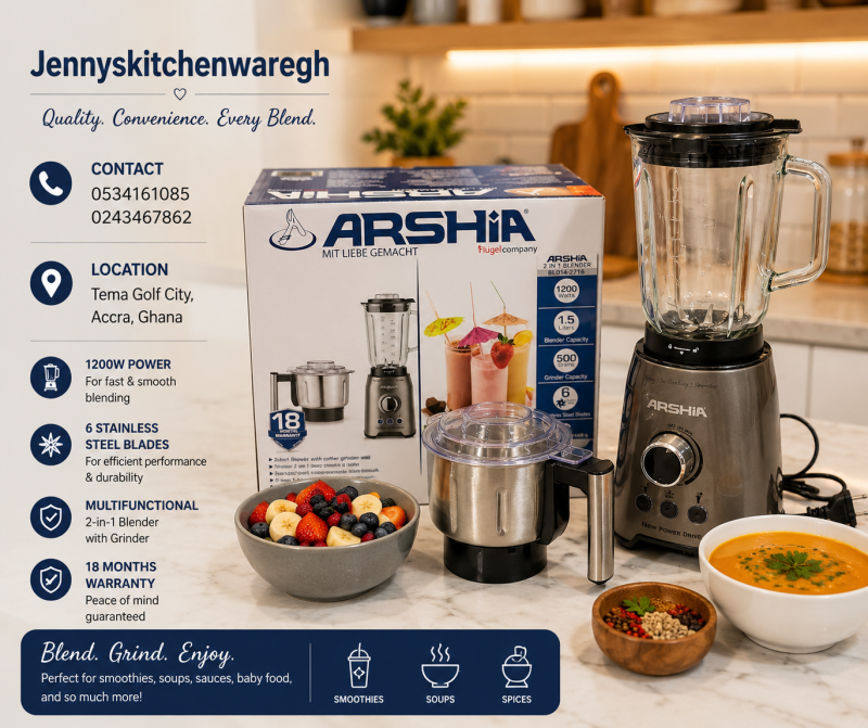 Arshia 2in1 glass blender