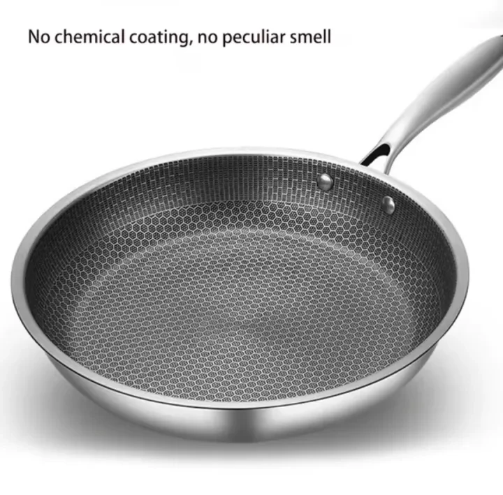 24cm stainless steel non-stick frying pan
