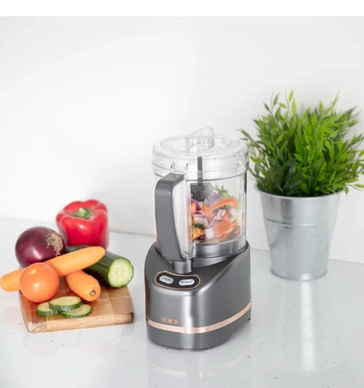 Tower compact food processor